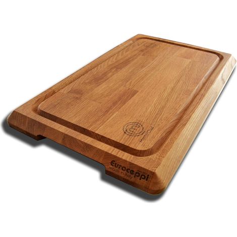 Tagliere professionale o domestico in legno di rovere Master-chef 3 rettangolare cm55x35 originale idea regalo Made in Italy casa cucina ristorante il numero 1