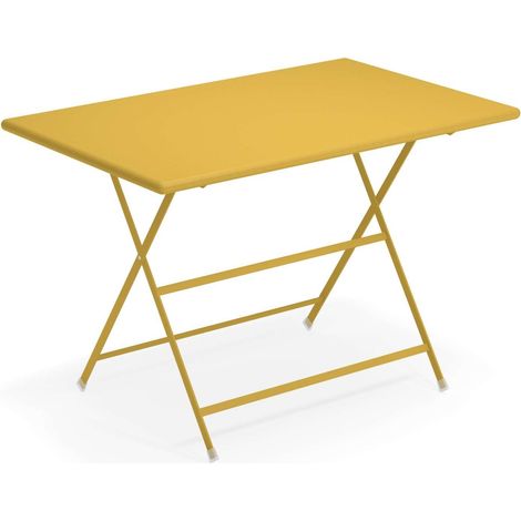 EMU Arc En Ciel Table pliante 110 x 70 Jaune Curry 62