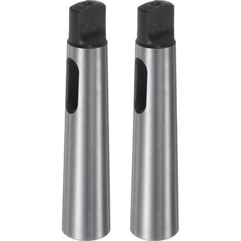 2pcs Morse Cône Adaptateur Mt2-Mt1 90 mm Précision 0,02 mm Élevé-Carbone Acier Perceuse Manchon Réduction Morse Cône Centre Douille Réduction Perceuse Mandrin Douille (1/5)