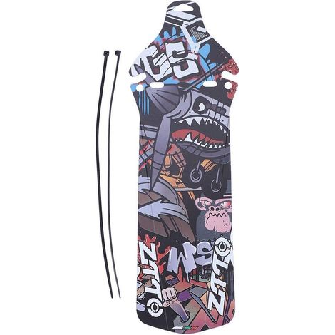 Garde-Boue de Vélo VTT Style Graffiti Bavette de Protection Roue Avant Arrière pour Bicyclette avec Attaches (1/5)