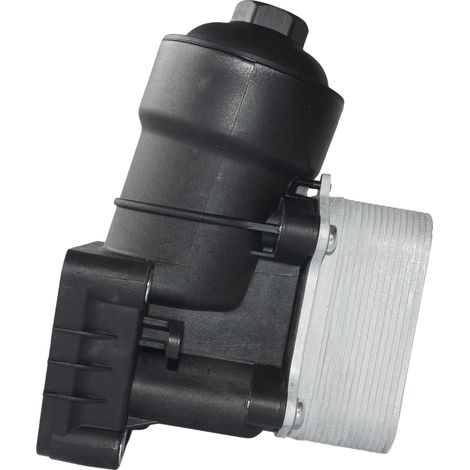 Carcasa del filtro de aceite, aleación de aluminio, 120 mm x 100 mm x 40 mm, compatible con el modelo de automóvil compacto A3 y el modelo sedán Passat, modelo pickup Amarok, temperatura de funcionami (1/5)