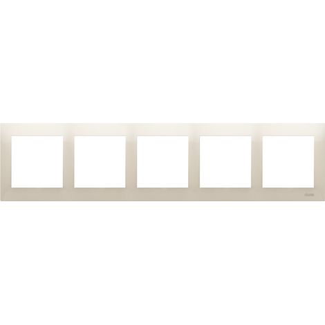 Cadre 5 Faces Simon 54 Dr5/41 - Beige - 5 Prises - Design Élégant - Installation Facile (1/5)