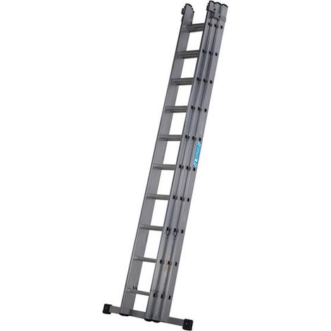 Zarges 4031026 Everest Square-Rung Extension Ladder 3-Part 3 x 10 ZAR4031026