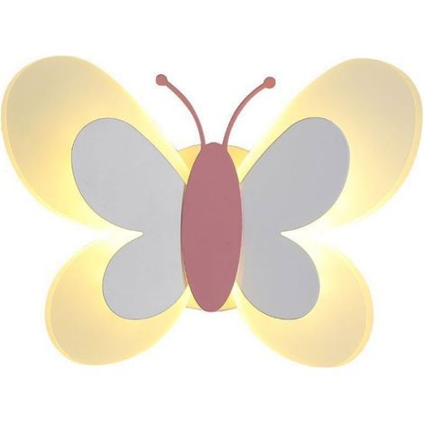 Applique Murale LED Interieur avec Interrupteur, 14W Lampe Applique Rose Mural avec 3 Température de Couleur Réglable(Rose) (1/4)