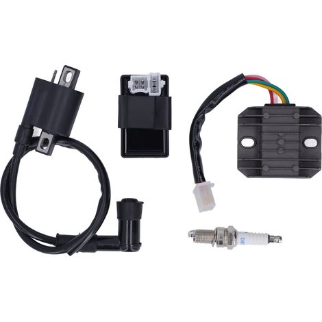Bobine d'allumage 6 broches CDI régulateur de tension bougie kit pour 125-250CC quad pit trail moto cross ATV (1/5)