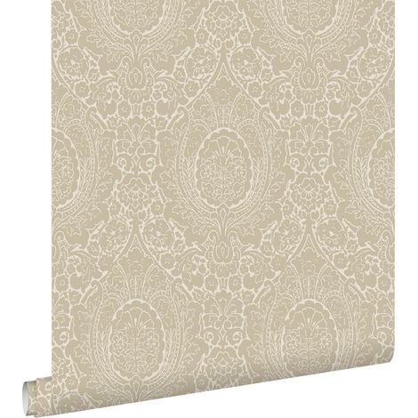 papier peint ornement beige  - ESTAhome (1/5)