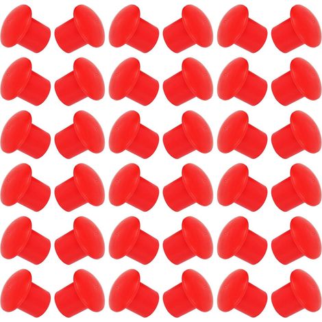 Embouts de Barres d'Armature Plastique Rouge Lot de 60 10-32 MM pour Protection des Fers à Béton et Décoration Intérieure