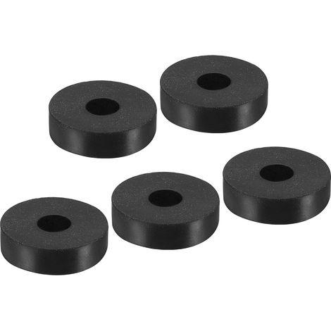 Anti Vibration Washer 26 x 7.8 x 7 mm Round Spacer Joint for Central Air Conditioner, Black Pack of 5 (1/4)