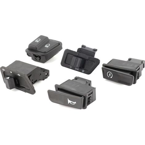 5 Pièces Démarreur de Moto + Feux de Route/croisement + Phare + Klaxon + Clignotants Bouton Kit, Adapté pour GY6 125CC.. (1/5)