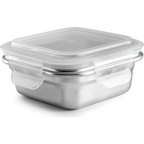 Ibili - Boîte en inox carré Keepklin 300 ml