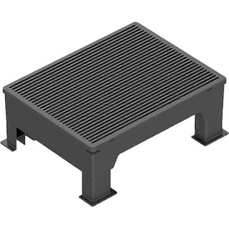 Rampe d'accès pour litière pour chat, réglable (8,9 cm et 15,2 cm), marchepied surélevé, facile à nettoyer, double couche pour retenir la litière (1/5)