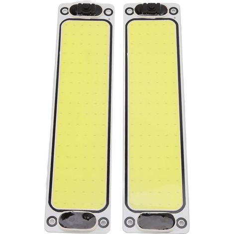 2 Plafonniers LED intérieur voiture 108COBs 32W 600lm 6000K Lampe de plafond IP54 avec interrupteur DC12-24V (1/5)