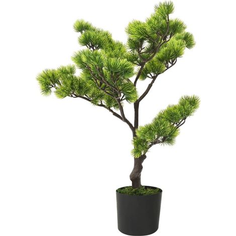 Künstlicher Bonsai Pinus mit Topf 60 cm Grün