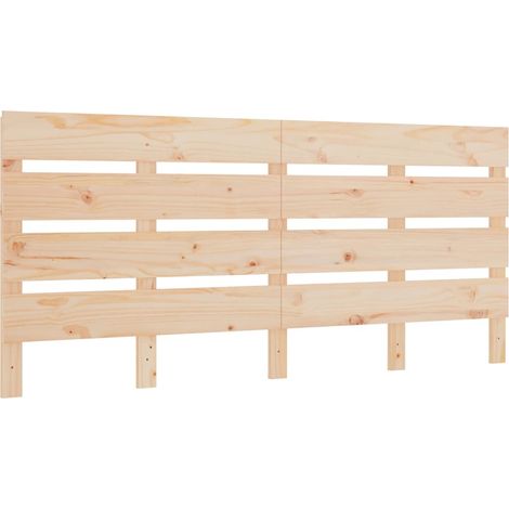 vidaXL Testiera per Letto 120x3x80 cm in Legno Massello di Pino