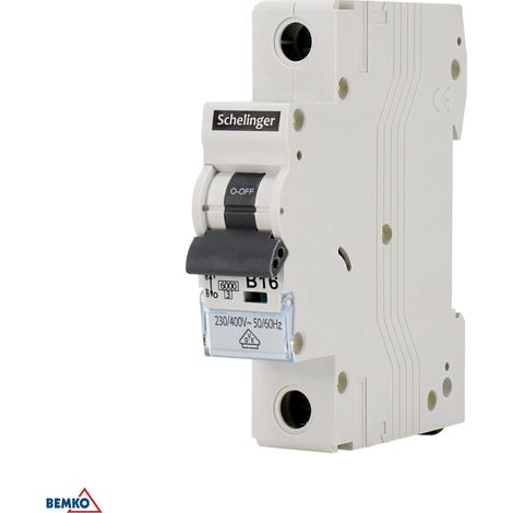 Disjoncteur unipolaire 1P C 10A - Schelinger A02-g8-1P-C10 - Disjoncteur 10A
