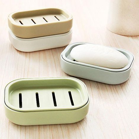 lot De 4 Porte-savon, Porte-savon Avec Systme De Drainage, Bote Savon Facile Nettoyer Pour Maison, Htel Et Plus Encore (1/5)