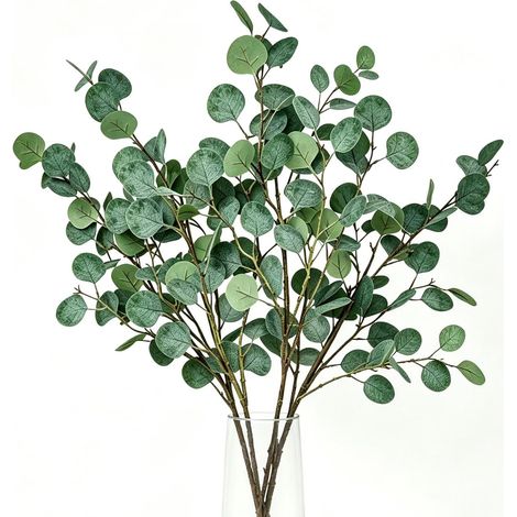 Set of 5 decorative artificial eucalyptus branches, 92 cm, as if (1/5)