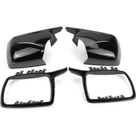 Coques de rétroviseurs M Look pour BMW X5 E53 1999-2006, noir brillant (1/5)