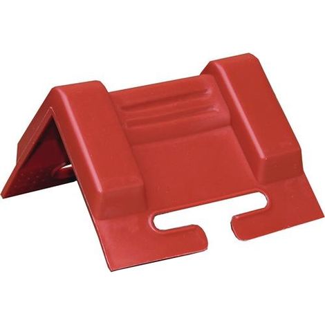 TECWERK Kantenschutzwinkel Schenkel-L.95x95mm rot m.Schlitz 10 St./Set TECWERK