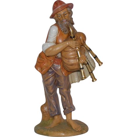 SUONATORE DI ZAMPOGNA 30CM IN RESINA