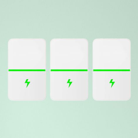 3er-Pack Energiespargeräte mit Energiesparfunktion und EU-Stecker (1/5)