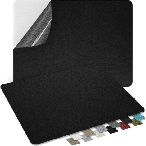 Patchs de réparation pour canapés - 2 pièces 20 x 28 cm, tissu adhésif noir résistant pour canapés, sièges auto, meubles