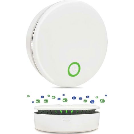 Ce purificateur d'air portable à ions d'ozone est rechargeable, purifie rapidement l'air et élimine les odeurs il convient aux espaces indépendants. (1/4)