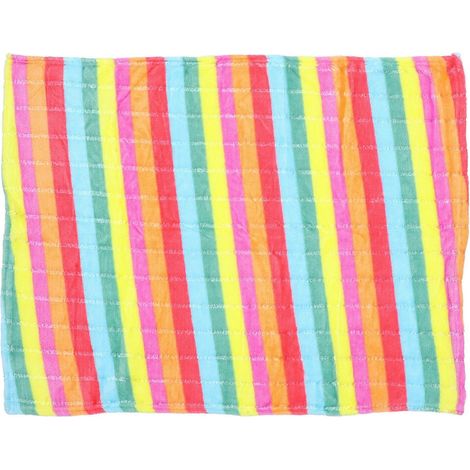 Couverture pour animaux de compagnie en flanelle, compatible avec les chiens, chaude et confortable, 1 pièce, motif arc-en-ciel (1/4)