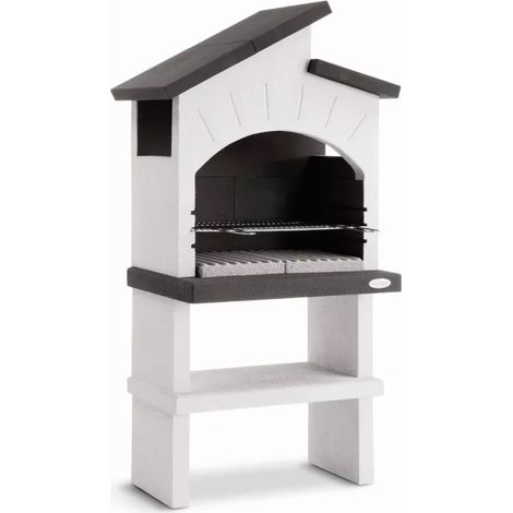 barbecue a carbonella in cemento palazzetti "vieste" 89x59x173 cm