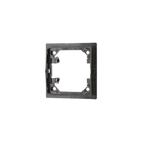 Jung Placa de sujeción 1 vez, termoplástico, serie A, negro AS 90 HP