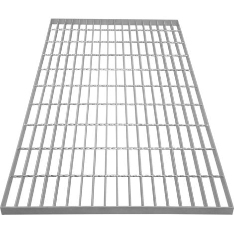 Canaleta Drenaje Cuadrícula Malla Rejilla Acero Galvanizado para Pasarela Pasillo Forja Piso Suelo Desagüe Resistencia a Intemperie 600x1000x30mm Espesor Metal 4mm Capacidad Carga 600kg (1/5)