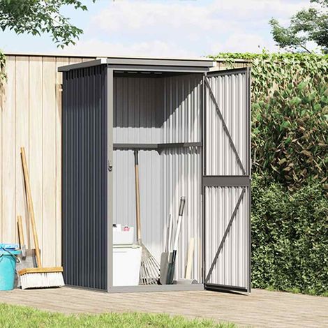 Abri à outils de jardin-Remise Cabane pour outils anthracite 88x89x161 cm acier galvanisé (1/5)