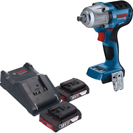 Visseuse à chocs sans fil Bosch GDS 18V-450 PC Professional 18 V, 450 Nm, 1/2", sans balais + 2 batteries 2,0 Ah + chargeur (1/5)