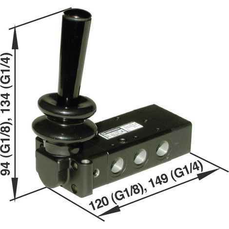 IMI NORGREN Mechanischbetätigtes Pneumatik-Ventil X3347802   Gehäusematerial Aluminium  1 St.