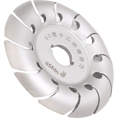 Disque de polissage argenté pour meuleuse d'angle à 12 dents (Type 90) (1/5)