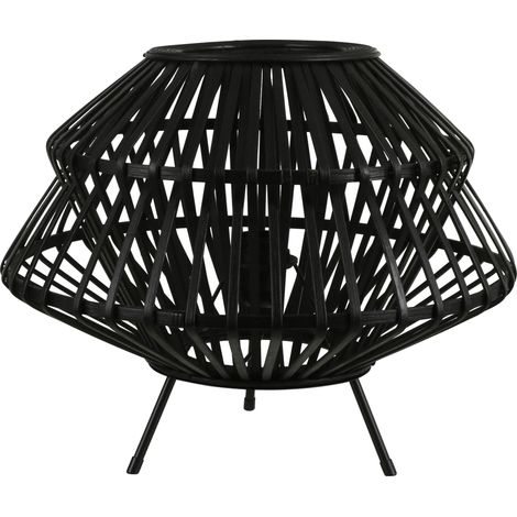 Lampe de table filaire métal noir D 41 cm