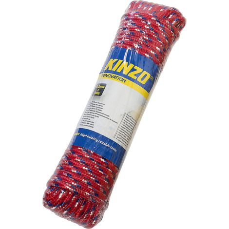 Corde tissée 9,5mmx30 m 4 couleurs Multicolore (1/3)