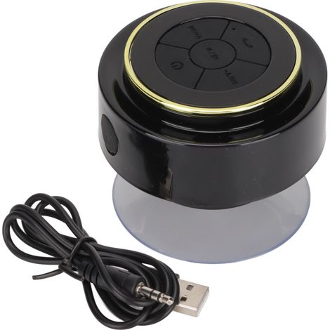 Enceinte de douche Bluetooth F012, appairage double, radio waterproof multifonction pour fête en famille, piscine et plage (1/5)