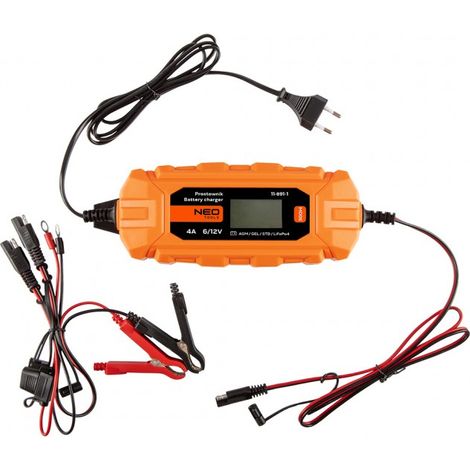 Automatisches Ladegerät 4A/70W, 3-120Ah, für Säure-/AGM-/Gel-Batterien (1/5)