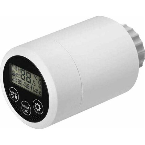 Tête thermostatique,Thermostat Tuya zigbee, micro-vanne de radiateur Thermostat programmable intelligent Commande vocale de radiateur intelligent RSH-RV06 doit être utilisé avec la passerelle zigbee (1/4)