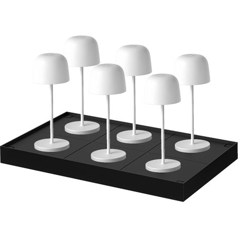 6 mini lámparas de mesa con bandeja de carga H20CM SOPHIA (1/4)