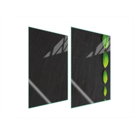 Assiette de protection en verre POUR la cuisine 2x35x52 basilic (1/5)