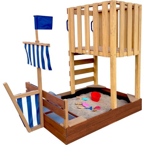Axi Vicky Aire De Jeux En Bois / Aire De Jeux Extérieur, Bac À Sable, Cuisine De Jeu Et Tableau Noir Jeux En Bois Extérieur (1/5)