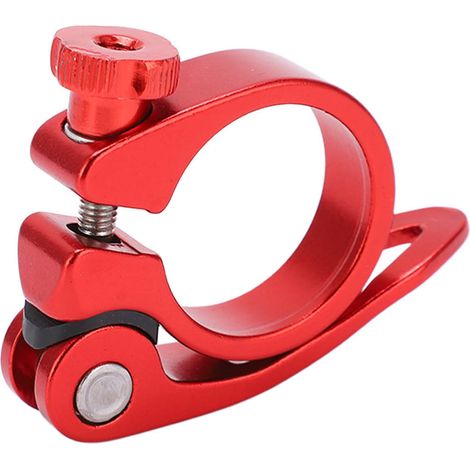 Collier de selle BOLANY pour VTT, fixation rapide, alliage d'aluminium, 34,9 mm, rouge (1/5)