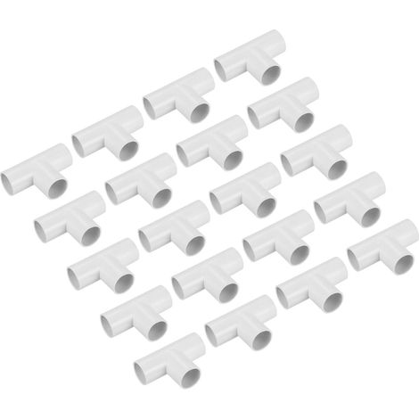 Paquet de 20 Coupleur de Conduit en PVC 20mm 3 Voies (1/5)