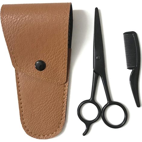 Professionelles Bartbürsten-Set – Ovaler Kamm & Bürste für Bartpflege und Styling + Haarkamm