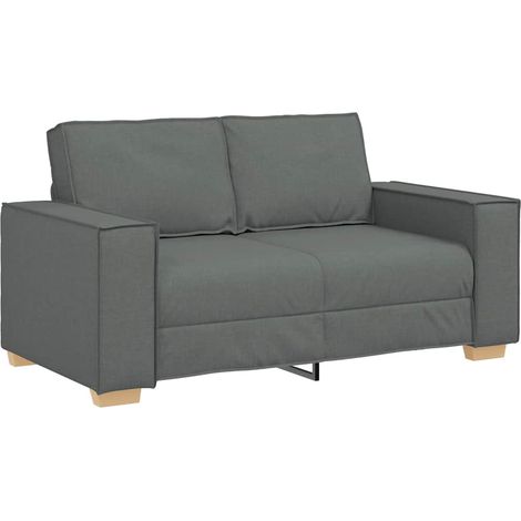 2-Seater Sofa Dark Grey 160x78x84 cm Fabric vidaXL (1/5)