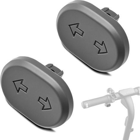 Lot de 2 boutons de clignotant pour scooter Ninebot - Bouton pour clignotant E Scooter - Accessoire compatible avec Ninebot E2 Pro/F2 Pro/G2 Max/F2/F2 Plus, bouton de rechange pour clignotant de (1/5)