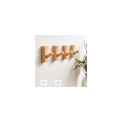 4-teiliges Wandhaken-Set aus Holz für Hüte, dekorativer Hutaufbewahrungshaken zur einmaligen Verwendung - Crezuo (1/4)