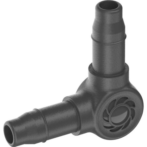 GARDENA Jonctions en L pour tuyaux à goutteurs incorporés 4,6 mm - Boîte de 5 pièces
